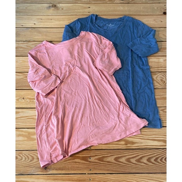 NEW Cuddl Duds Set of 2 Elbow Sleeve Top Size Small Ink Pink Women’s - Picture 1 of 9